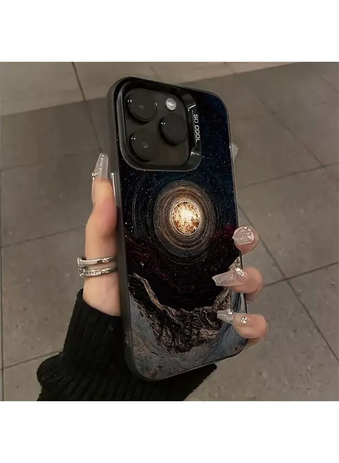 Black Artistic Planet Laser Anti Drop Colorful Silver Case For iPhone 14 Pro Protective Cover - Image 5